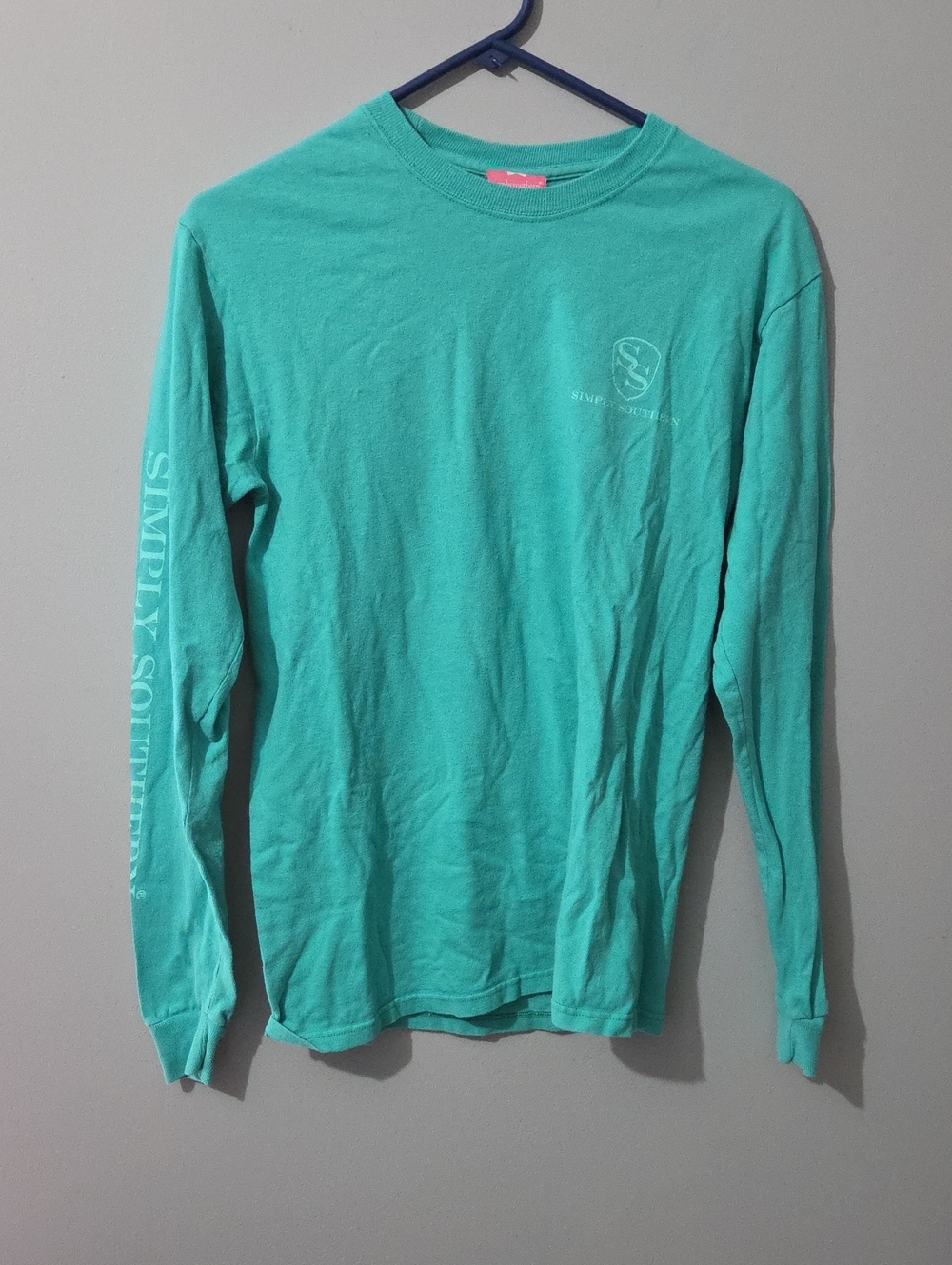 Simply Southern Mint Green Long Sleeve Shirt